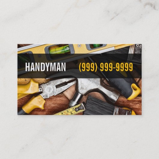 Handyman Maintenance Visitekaartje (Voorkant)