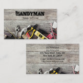 Handyman Maintenance Visitekaartje Afsprakenkaartje (Voorkant / Achterkant)