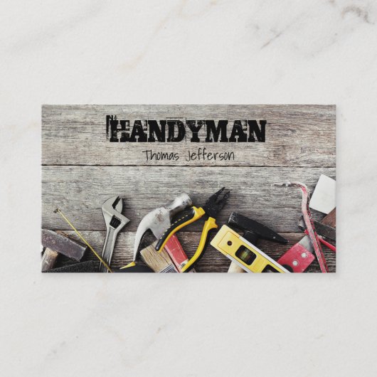 Handyman Maintenance Visitekaartje Afsprakenkaartje (Voorkant)