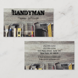 Handyman Maintenance Visitekaartje Afsprakenkaartje