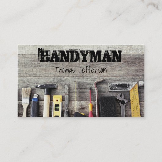 Handyman Maintenance Visitekaartje Afsprakenkaartje (Voorkant)