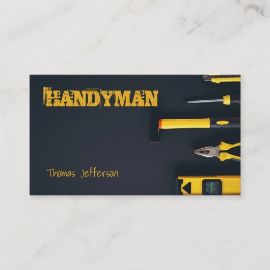 Handyman Maintenance Visitekaartje Afsprakenkaartje (Voorkant)