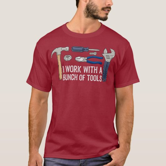 Handyman Mannen Elektricien Gift Hardware Reparati T-shirt (Voorkant)