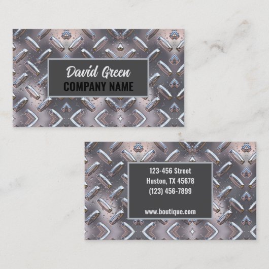 Handyman Mechanic Builder Aannemer Bouw Visitekaartje (Voorkant / Achterkant)