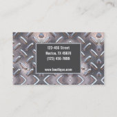 Handyman Mechanic Builder Aannemer Bouw Visitekaartje (Achterkant)