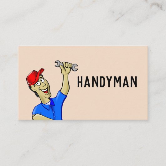 HANDYMAN MECHANIC PLUMBER VISITEKAARTJES (Voorkant)