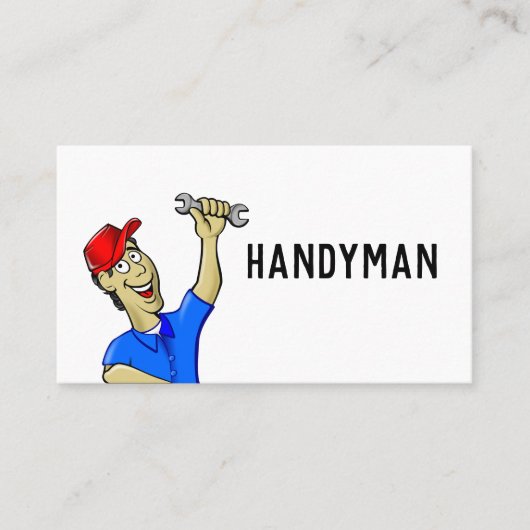 HANDYMAN MECHANIC PLUMBER VISITEKAARTJES (Voorkant)