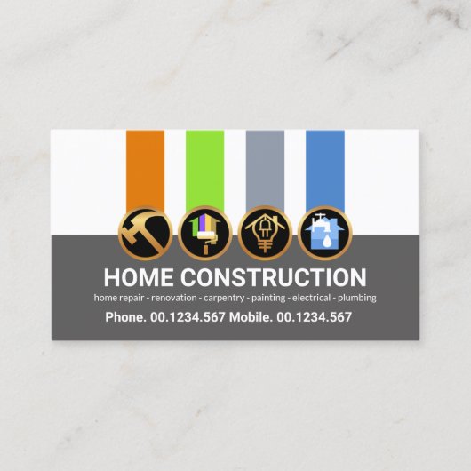 Handyman Medals Home Renovatie Visitekaartje (Voorkant)