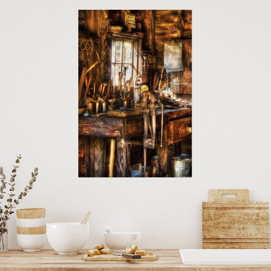 Handyman - Messy Workbench Poster (Keuken)