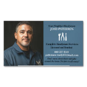 Handyman met foto magnetisch visitekaartje (Voorkant)