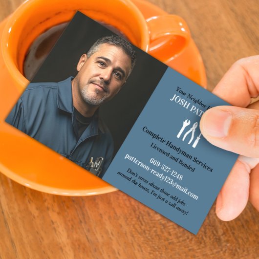 Handyman met foto Visitekaartje