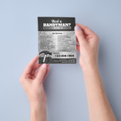 Handyman Metallic Repair & Maintenance Service Flyer (Hand)