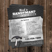Handyman Metallic Repair & Maintenance Service Flyer
