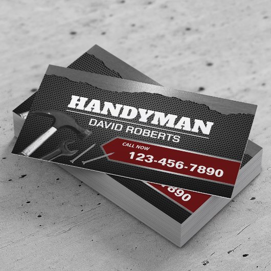 Handyman Metallic Repair & Maintenance Service Visitekaartje