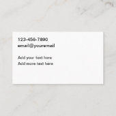 Handyman Nieuwe Visitekaartjes (Achterkant)