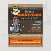 Handyman Odd jobs Carpenter Plumber Painter. Flyer (Voorkant)