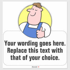 Handyman- of laboratoriumpromoties sticker