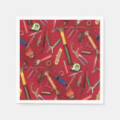 Handyman onderhoud en aannemer handgereedschap servet (Voorkant)