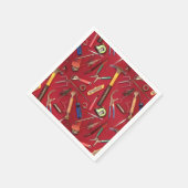 Handyman onderhoud en aannemer handgereedschap servet (Hoek)