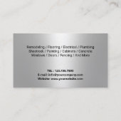 Handyman Onderhoud Loodgieterij Patriottisch Hout Visitekaartje (Achterkant)