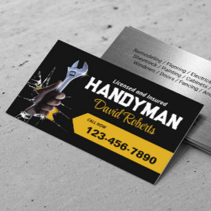 Handyman Onderhoud Professionele Loodgietersdienst Visitekaartje
