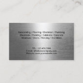Handyman Onderhoud Professionele Loodgietersdienst Visitekaartje (Achterkant)