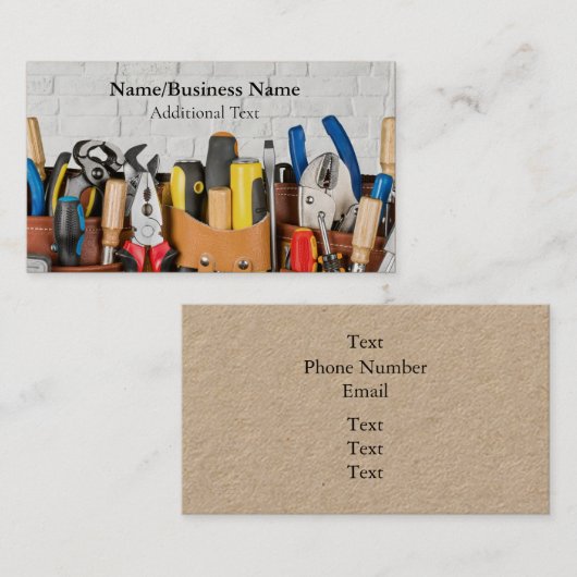 Handyman / Onderhoud Visitekaartje (Voorkant / Achterkant)