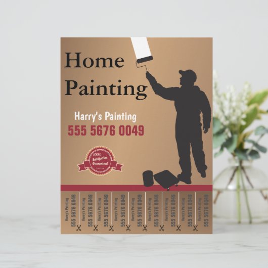Handyman Paining Service Small Business Flyer (Staand voorkant)