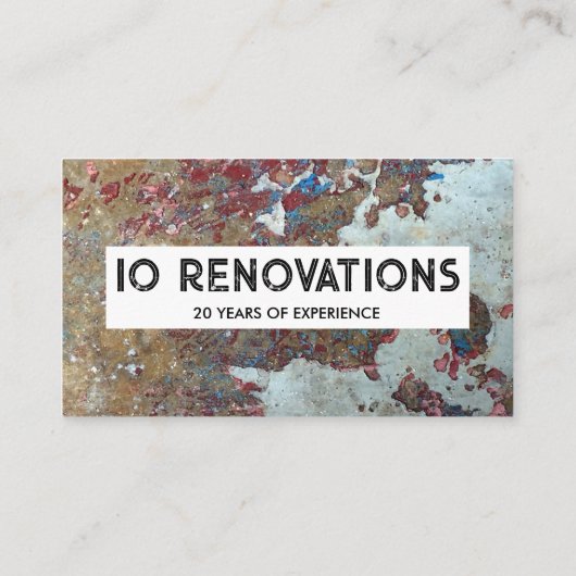 Handyman Paint Texture Visitekaartje (Achterkant)