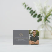 Handyman Photo Wood Grain Professional  Visitekaartje (Staand voorkant)