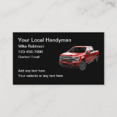 Handyman pick-up truck Visitekaartjes (Voorkant)