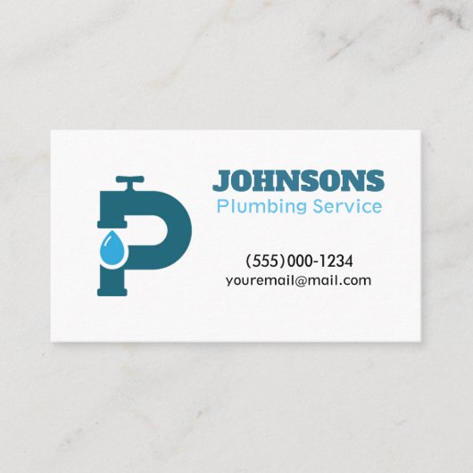 Handyman Plumber Maintenance Service Visitekaartje (Voorkant)
