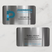 Handyman Plumber Metal Maintenance Service Visitekaartje (Voorkant / Achterkant)