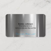 Handyman Plumber Metal Maintenance Service Visitekaartje (Achterkant)