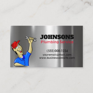 Handyman Plumber Metal Maintenance Visitekaartje