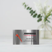 Handyman Plumber Metal Maintenance Visitekaartje (Staand voorkant)