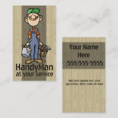 HandyMan. Plumber. Schilder. Sjabloon Bouwer Visitekaartje (Voorkant / Achterkant)