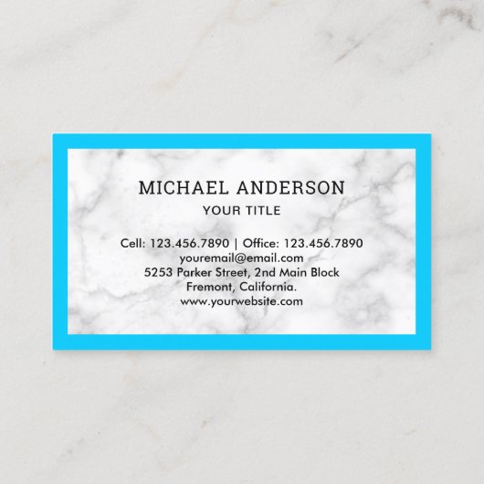 Handyman Plumbing Water Tap White Marmer Plumber Visitekaartje (Achterkant)