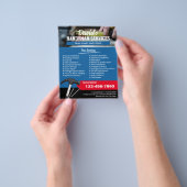 Handyman Professional Home Repair Service Blue Flyer (Hand)