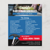 Handyman Professional Home Repair Service Blue Flyer (Voorkant)