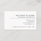 Handyman Professional QR Code Logo Moderne Busines Visitekaartje (Achterkant)