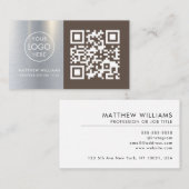 Handyman Professional QR Code Logo Moderne Busines Visitekaartje (Voorkant / Achterkant)