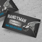 Handyman Professioneel Groot Hamer Donker Metaal Visitekaartje