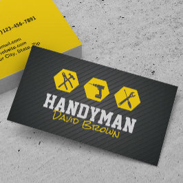 Handyman Professionele Huis Reparatie Service Gold Visitekaartje