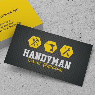 Handyman Professionele Huis Reparatie Service Gold Visitekaartje