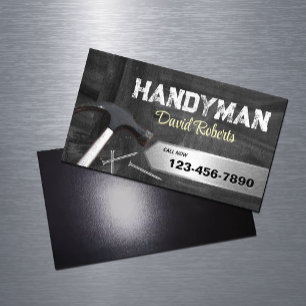 Handyman Professionele Reparatie & Onderhoud Magnetisch Visitekaartje