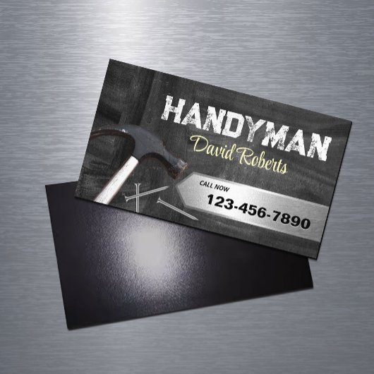 Handyman Professionele Reparatie & Onderhoud Magnetisch Visitekaartje