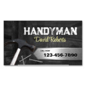 Handyman Professionele Reparatie & Onderhoud Magnetisch Visitekaartje (Voorkant)