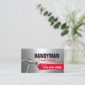 Handyman Professionele Reparatie & Onderhoud Metaa Visitekaartje (Staand voorkant)