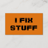 Handyman Professionele Reparatie Onderhoud Service Visitekaartje (Voorkant)